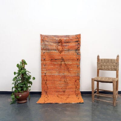 Orange Vintage Moroccan Rug