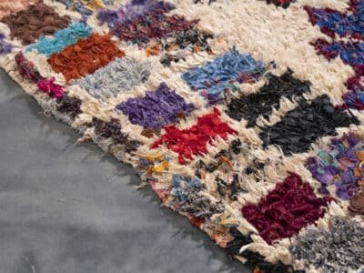 3x5 Moroccan Runner Handmade Cotton Rag rug Runner - Image 6