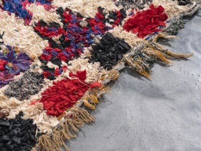 3x5 Moroccan Runner Handmade Cotton Rag rug Runner - Image 7