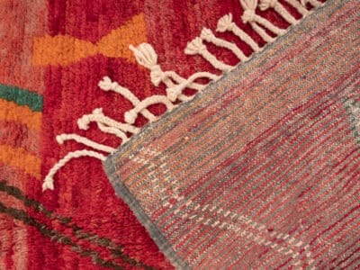 5x8 Red Large Moroccan Boujaad Rug - Image 9