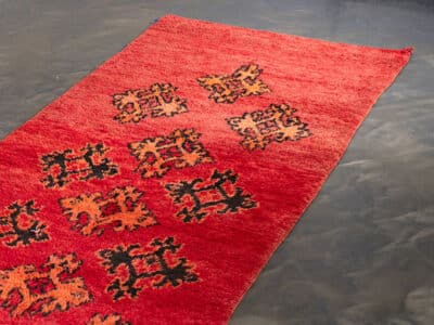 3x9 Red Moroccan Runner Rug - Image 3