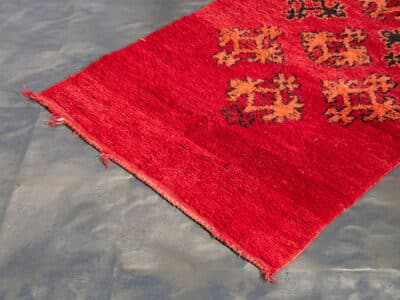 3x9 Red Moroccan Runner Rug - Image 5