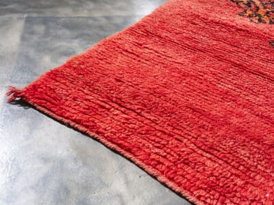 3x9 Red Moroccan Runner Rug - Image 9