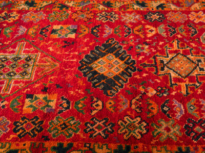 5X8 Orange Vintage Boujaad Rug - Image 6