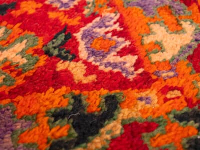 5X8 Orange Vintage Boujaad Rug - Image 7