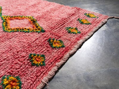 3x8 Moroccan Pink Boho Rug - Image 6