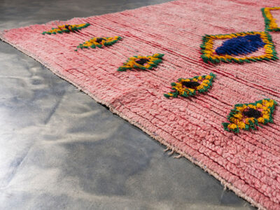 3x8 Moroccan Pink Boho Rug - Image 8