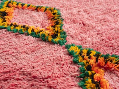 3x8 Moroccan Pink Boho Rug - Image 9