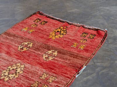 3x5 Small Berber Red Rug - Image 2