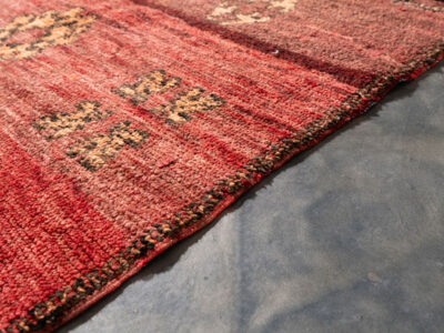 3x5 Small Berber Red Rug - Image 5