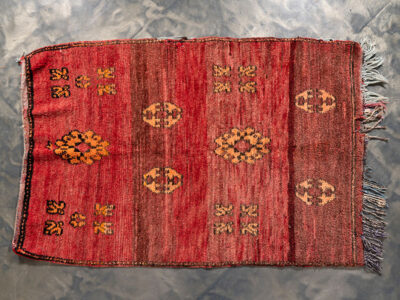 3x5 Small Berber Red Rug - Image 6