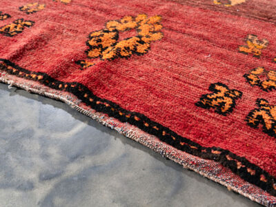 3x5 Small Berber Red Rug - Image 7