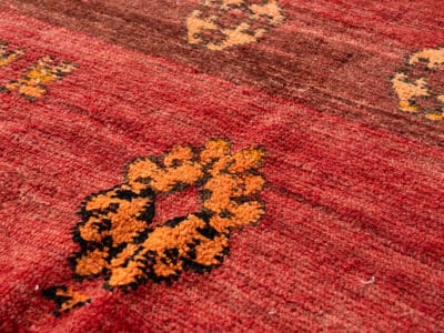 3x5 Small Berber Red Rug - Image 8