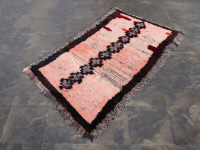 3x5 Small Vintage Moroccan Pink Rug - Image 2