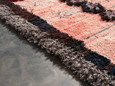 3x5 Small Vintage Moroccan Pink Rug - Image 5