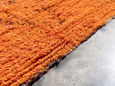 3x6 Orange Vintage Moroccan Rug - Image 4