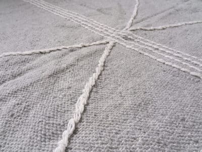 7x10 Light Grey Moroccan Kilim Rug - Image 7