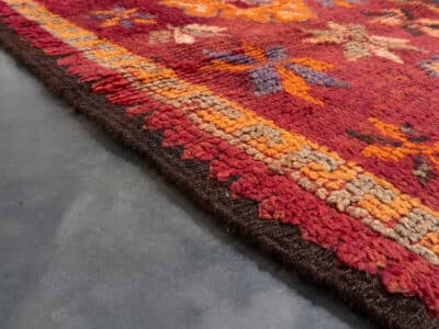 3x5 Red Small Vintage Rug - Image 5