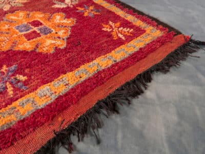 3x5 Red Small Vintage Rug - Image 6