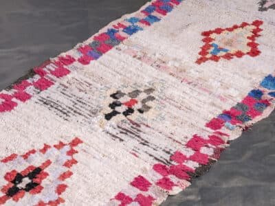 3x8 Moroccan Handmade White Vintage Runner - Image 5