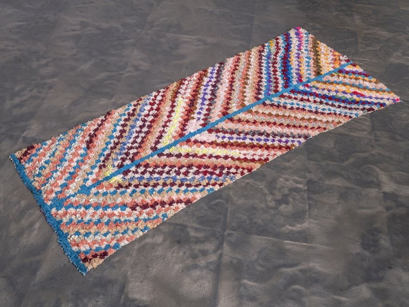 2x6 Moroccan Handmade Multicolor Cotton Rag rug Runner - ASALA LIVING