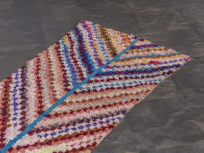 2x6 Moroccan Handmade Multicolor Cotton Rag rug Runner - Image 3