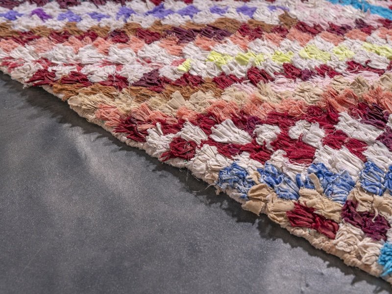 2x6 Moroccan Handmade Multicolor Cotton Rag rug Runner - ASALA LIVING