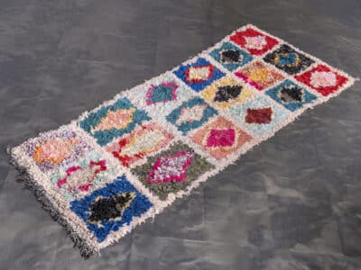 2.5x7 Moroccan Handmade Cotton Rag rug Runner - Image 2