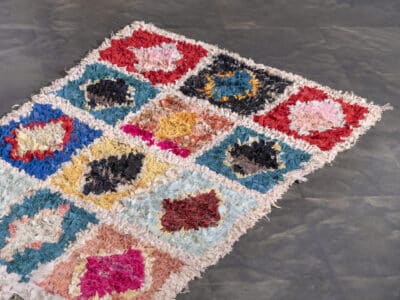 2.5x7 Moroccan Handmade Cotton Rag rug Runner - Image 3