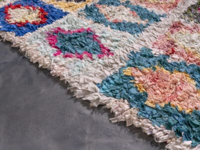 2.5x7 Moroccan Handmade Cotton Rag rug Runner - Image 8