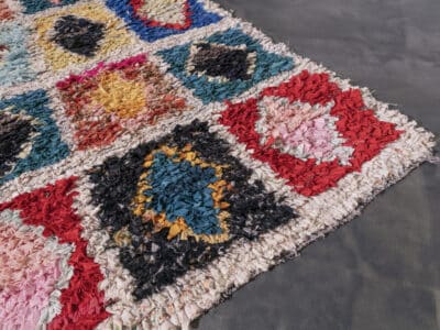 2.5x7 Moroccan Handmade Cotton Rag rug Runner - Image 9