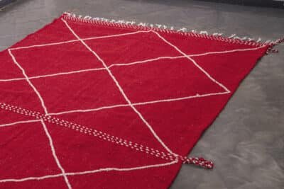 7x10 Red Moroccan Kilim - Image 3