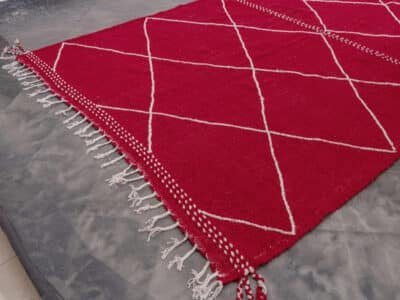 7x10 Red Moroccan Kilim - Image 5