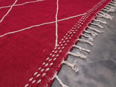 7x10 Red Moroccan Kilim - Image 6