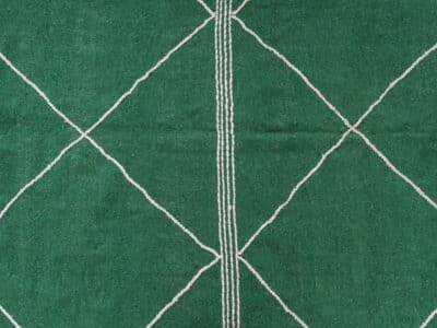 7x10 Moroccan Green Kilim Zanafi Tribe Rug - Image 9