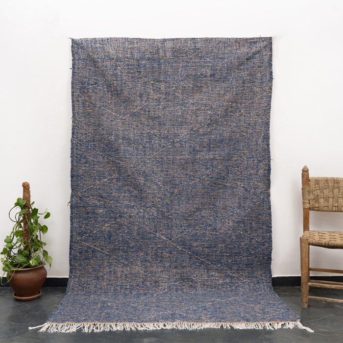 Moroccan Blue Kilim Rug