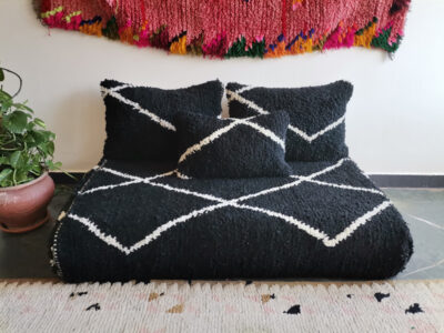 Black beni handmade floor sofa