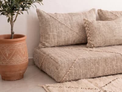 Beige Zanafi sofa Moroccan style - Image 6