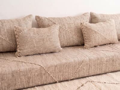 Beige Zanafi sofa Moroccan style - Image 4