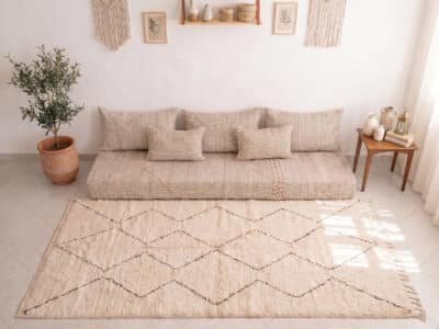 Beige Zanafi sofa Moroccan style - Image 2