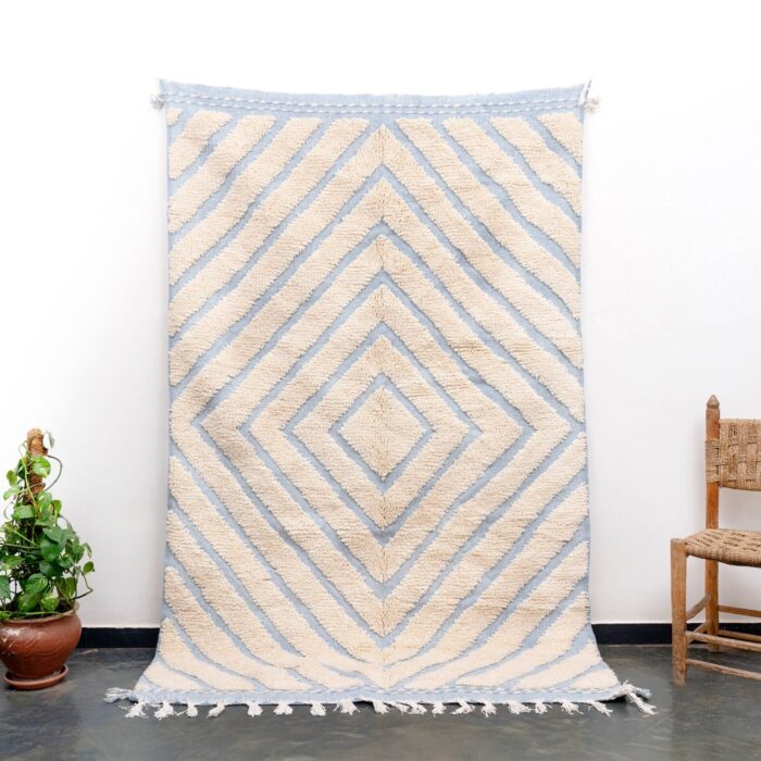 Light Blue Beni Ourain Rug