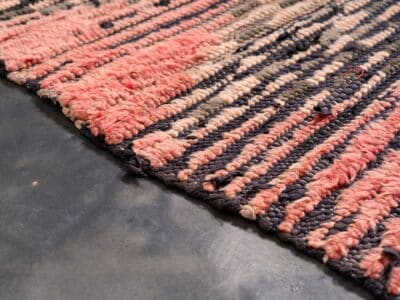 2.3X10 Vintage Moroccan Pink Runner Rug - Image 8