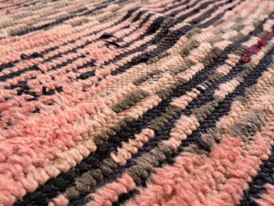 2.3X10 Vintage Moroccan Pink Runner Rug - Image 11