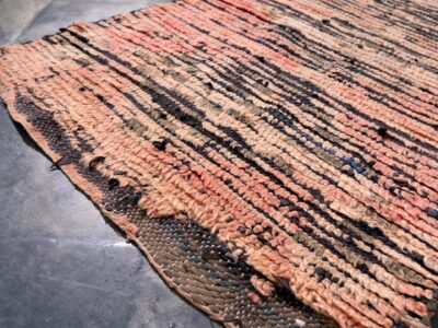 2.3X10 Vintage Moroccan Pink Runner Rug - Image 9