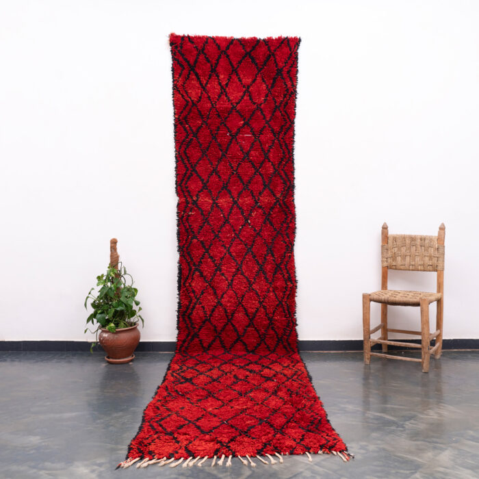 Vintage Moroccan Red Runner