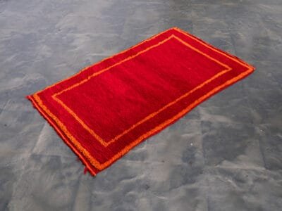 3x4 Small Red Rug Vintage - Image 2