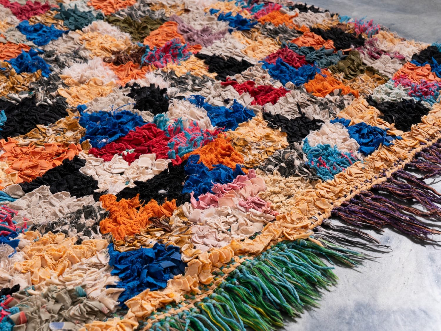 3x5 Multicolor Berber Rag Rug - ASALA LIVING