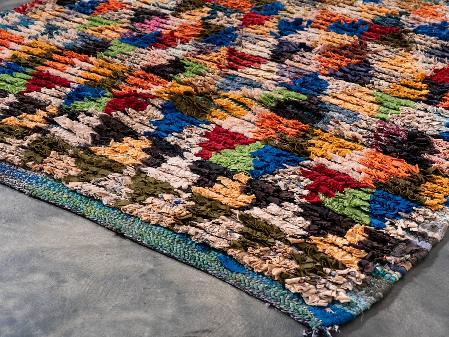 3x5 Multicolor Berber Rag Rug - ASALA LIVING