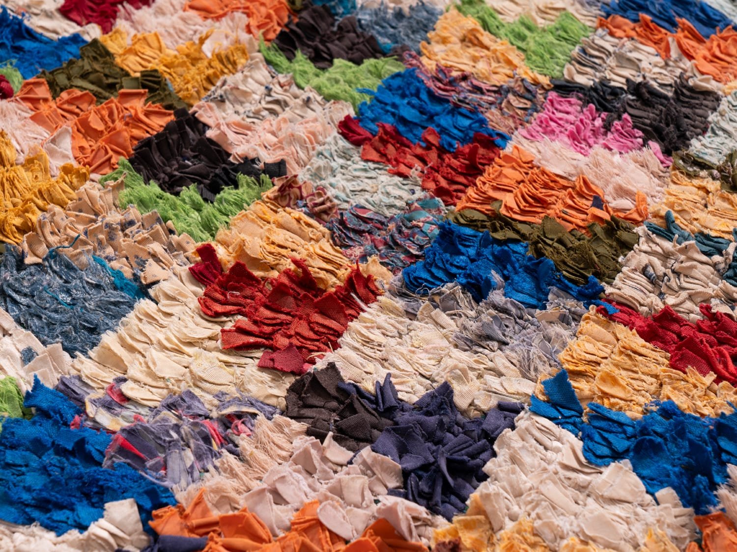 Rug Multicolour Rag Rug 3x5 Multicolor Berber Rag Rug - ASALA LIVING