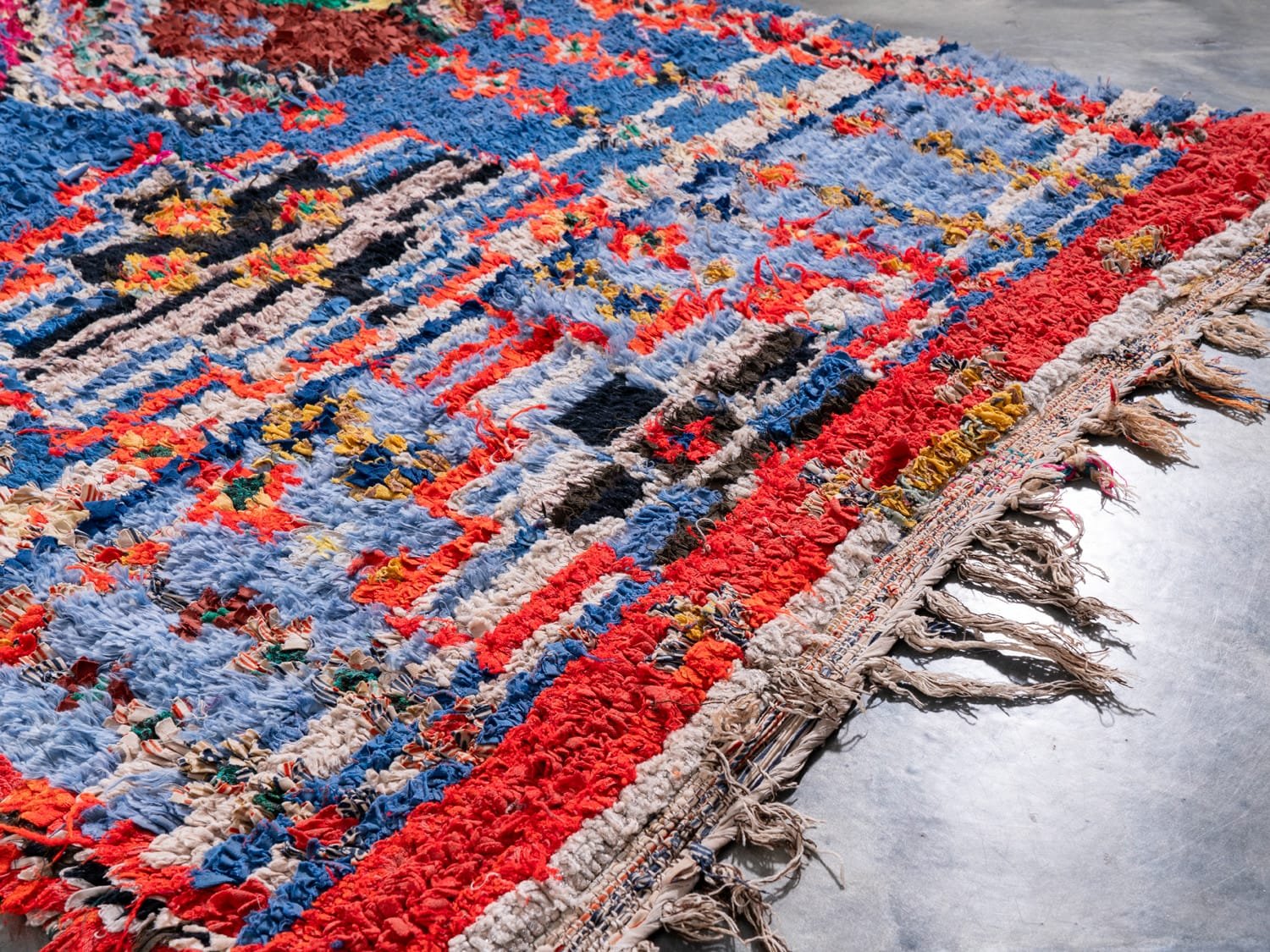 Rug Multicolour Rag Rug 3x7 Berber Multicolor Rag Rug - ASALA LIVING